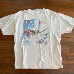 Vintage 90’s Airplane Graphic T-Shirt Large